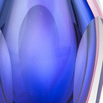 6" Clear And Purple Crystal Glass Table Vase HomeRoots