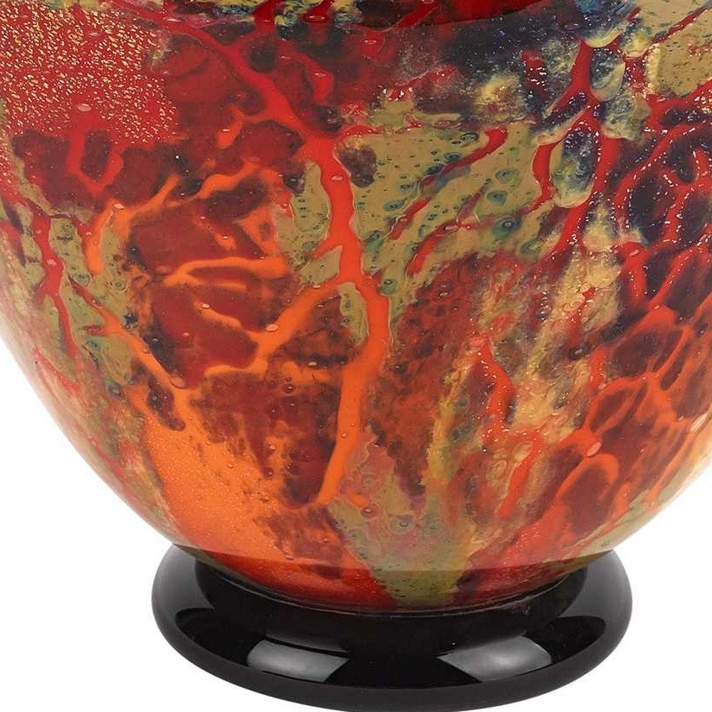 11 Mouth Blown Art Glass Centerpiece Or Punch Bowl HomeRoots