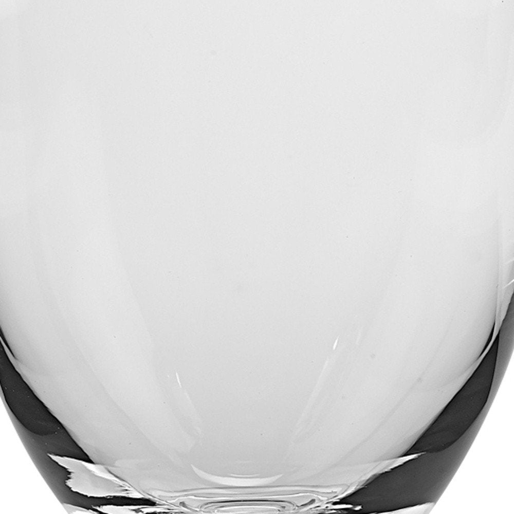 12" Clear Cylinder Lead Free Crystal Table Vase HomeRoots