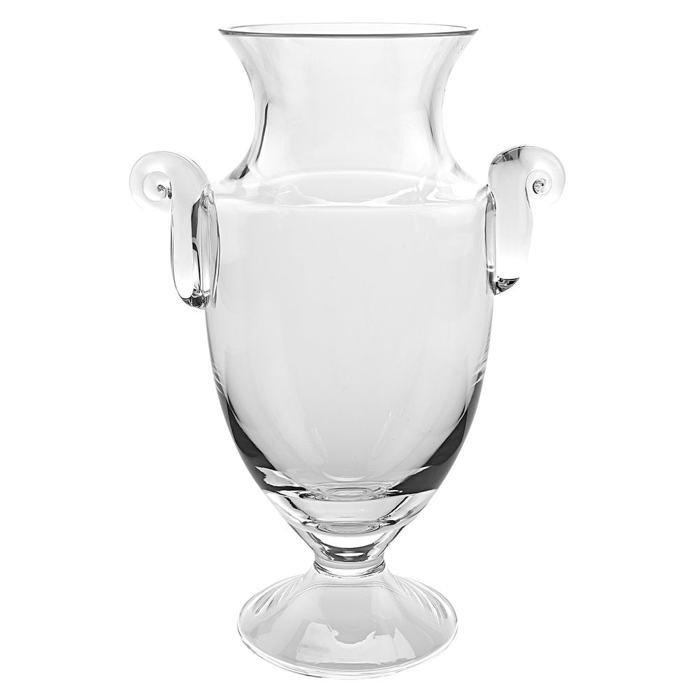 14" Clear Cylinder Lead Free Crystal Table Vase HomeRoots