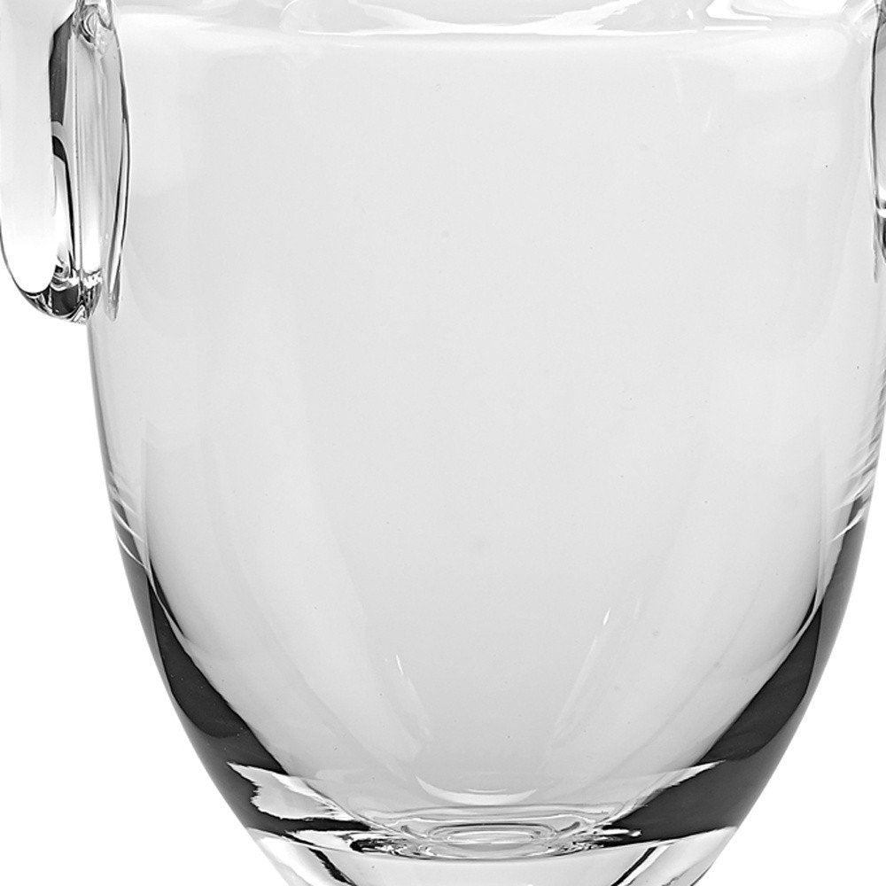 14" Clear Cylinder Lead Free Crystal Table Vase HomeRoots