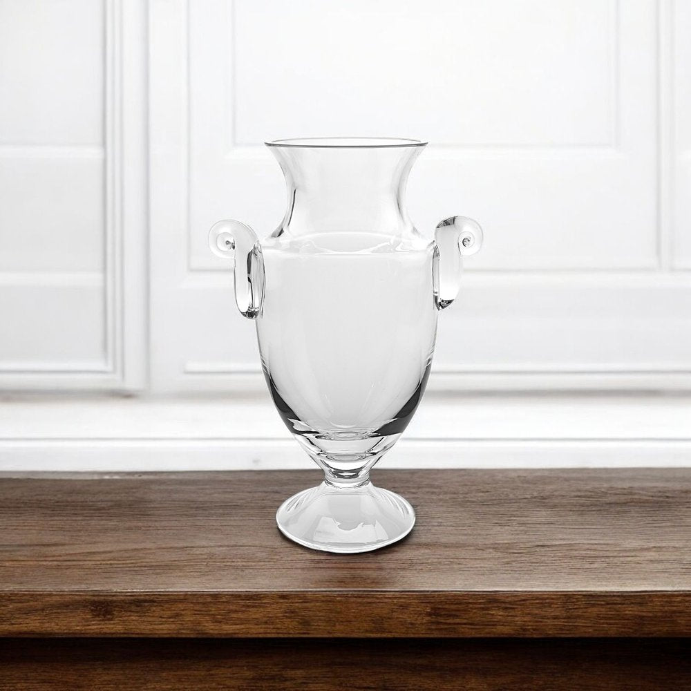 14" Clear Cylinder Lead Free Crystal Table Vase HomeRoots