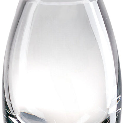 7" Clear Lead Free Crystal Oval Table Vase HomeRoots