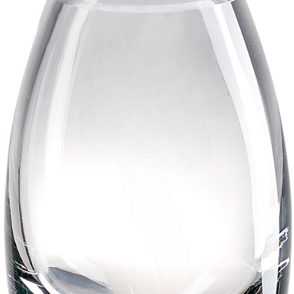 7" Clear Lead Free Crystal Oval Table Vase HomeRoots