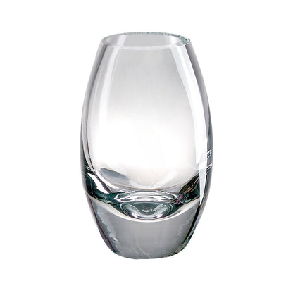 11" Clear Lead Free Crystal Oval Table Vase HomeRoots