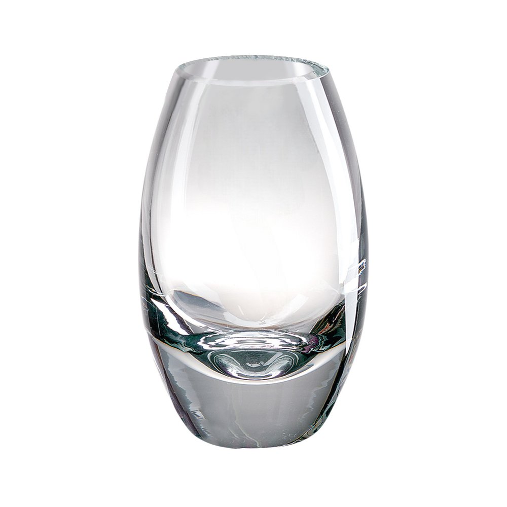 7" Clear Lead Free Crystal Oval Table Vase HomeRoots