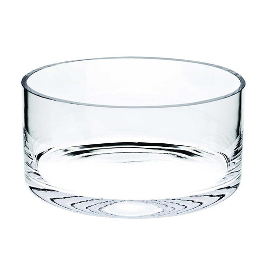 10" Mouth Blown Crystal European Made Crystal Bowl HomeRoots