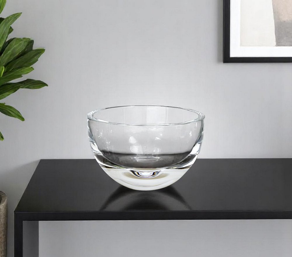 6" Clear Crystal Candy or Nut Bowl HomeRoots