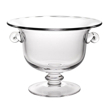 11 Mouth Blown Crystal European Made Trophy Centerpiece Fruit Or Punch Bowl - FurniFindUSA