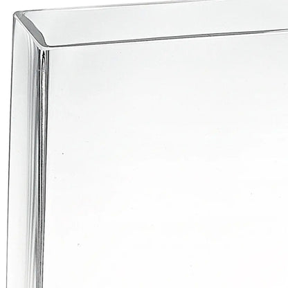 8" Crystal Glass Clear Rectangle Table Vase HomeRoots