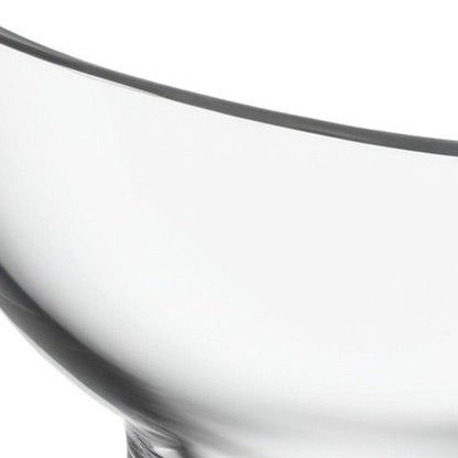 7" Clear Mouth Blown Slant Edge Glass Candy Bowl HomeRoots