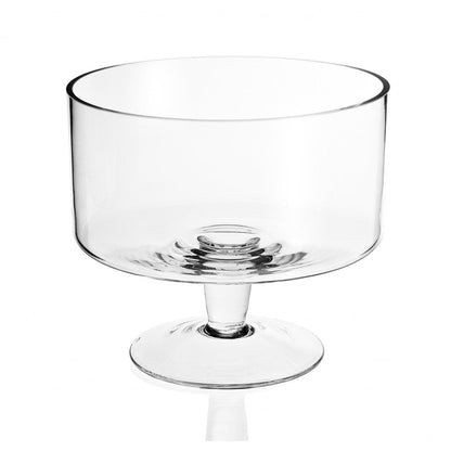 9 Mouth Blown Trifle Glass Bowl - FurniFindUSA