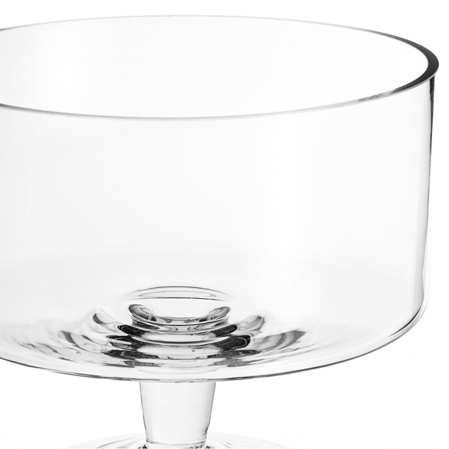 10" Clear Crystal Round Pedestal Trifle Bowl HomeRoots