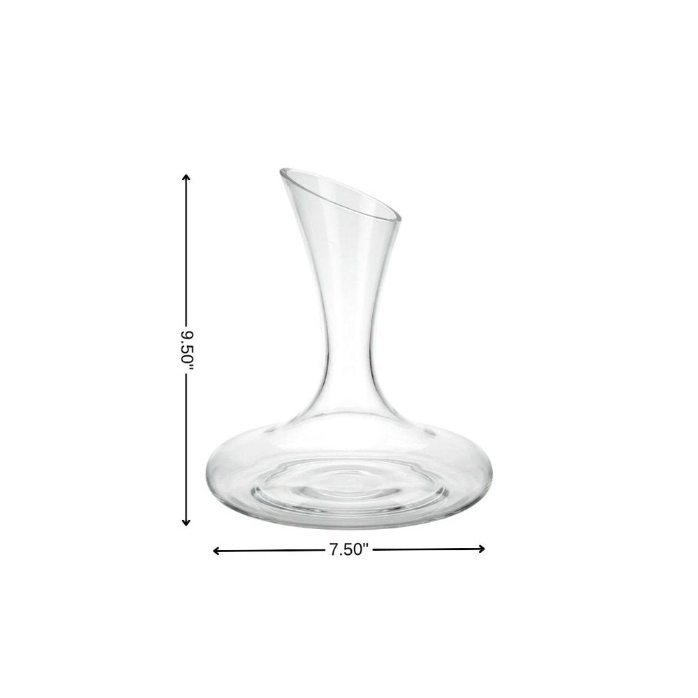 Clear Crystal Glass Convex Curve Shape Stemless Carafe HomeRoots