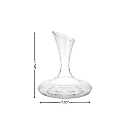 Clear Crystal Glass Convex Curve Shape Stemless Carafe HomeRoots