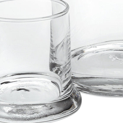 Set of Two Clear Crystal Glass Stemless Carafe And Drinking Glass HomeRoots