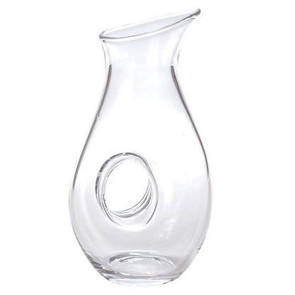 Mouth Blown Lead Free Crystal Pitcher  28 Oz