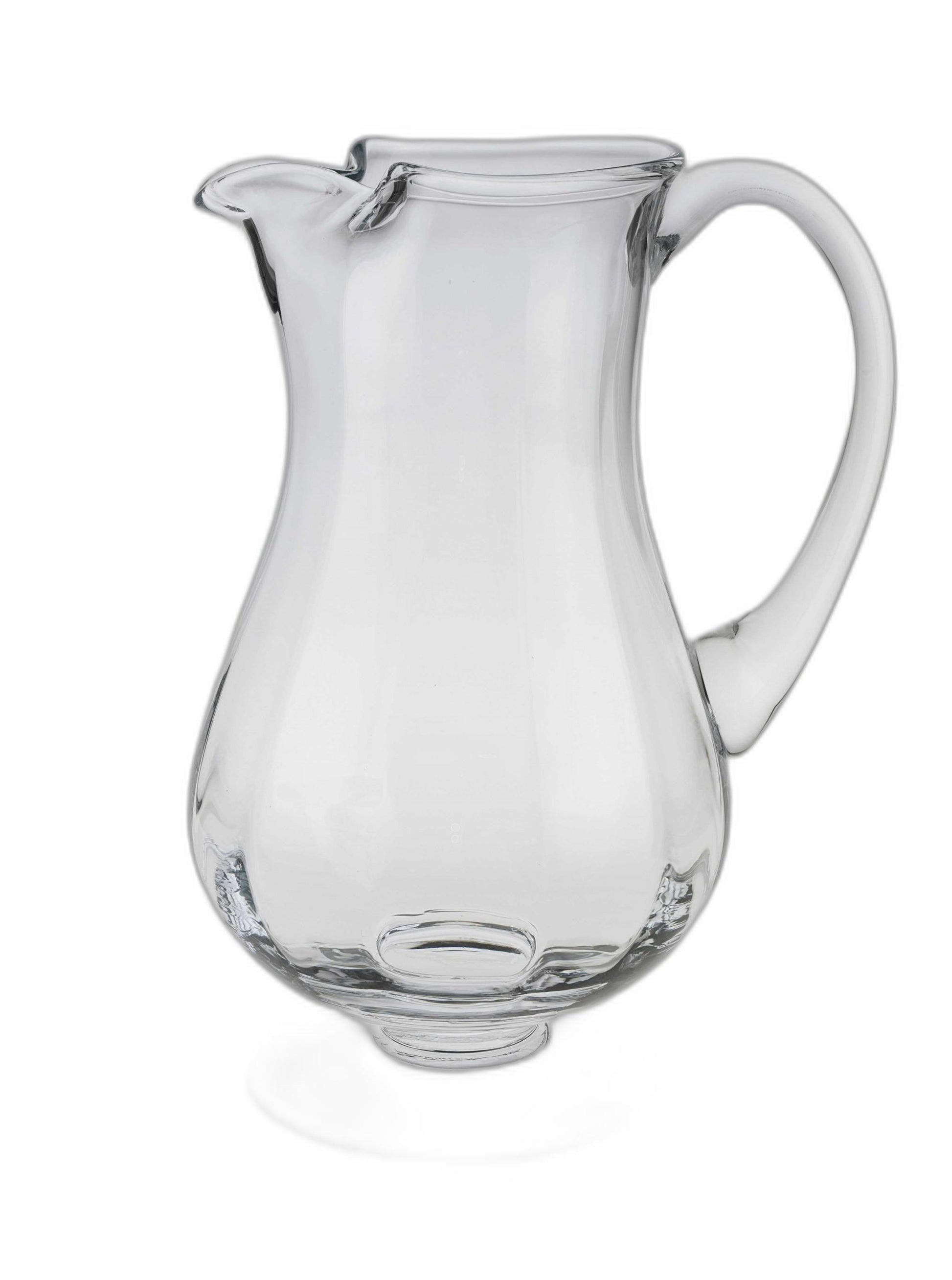 Mouth Blown Lead Free Crystal Pitcher 54 Oz - FurniFindUSA