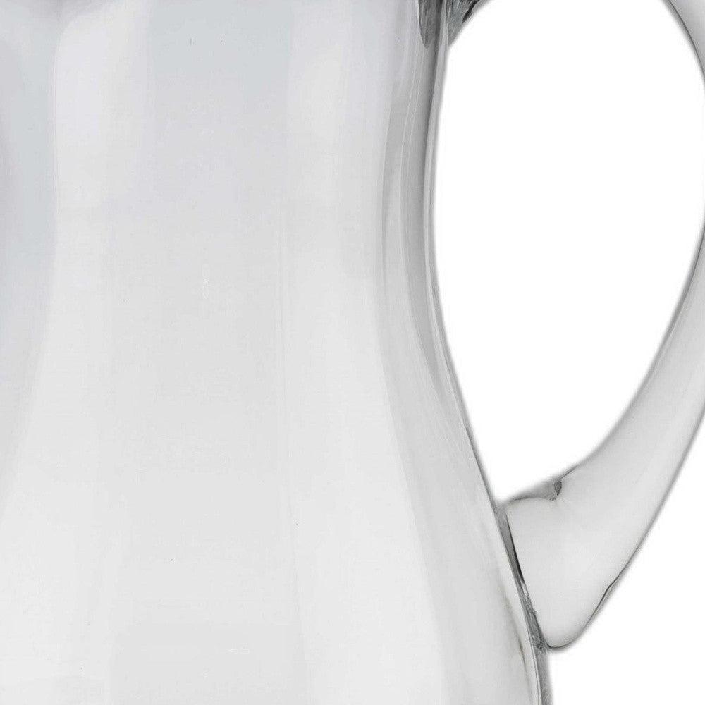 Mouth Blown Lead Free Crystal Pitcher 54 Oz - FurniFindUSA