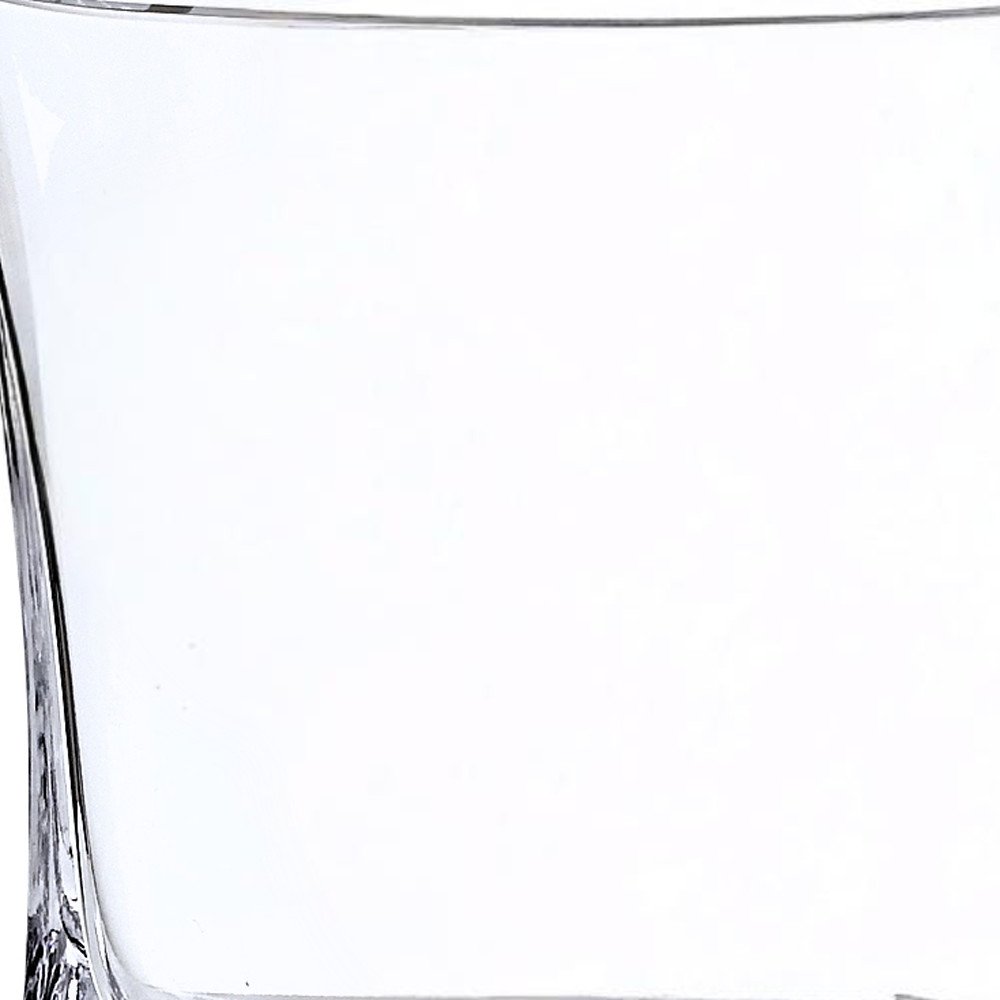 7" Clear Oval Crystal Glass Table Vase HomeRoots