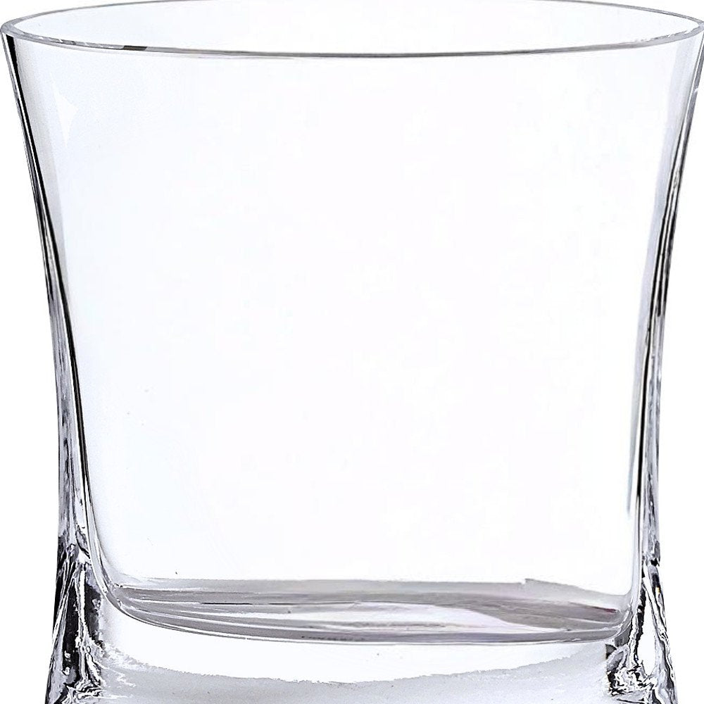 7" Clear Oval Crystal Glass Table Vase HomeRoots
