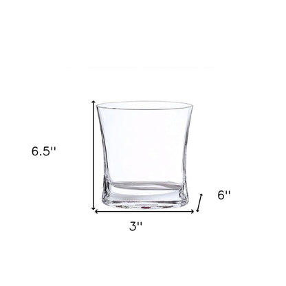 7" Clear Oval Crystal Glass Table Vase HomeRoots