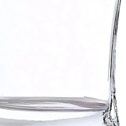 8" Clear Mouth Blown Crystal Pocket Table Vase HomeRoots