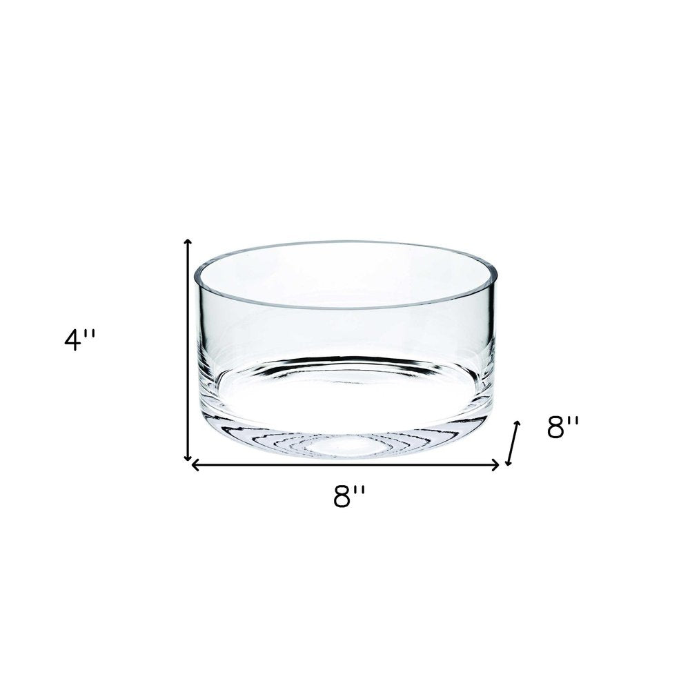 6" Clear Lead Free Crystal Round Candy Or Nut Bowl HomeRoots