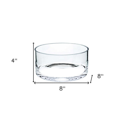 6" Clear Lead Free Crystal Round Candy Or Nut Bowl HomeRoots
