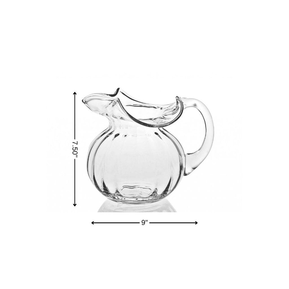 Mouth Blown Glass Pitcher  42 Oz HomeRoots