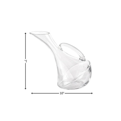 Mouth Blown Glass Wine Carafe  32 Oz HomeRoots