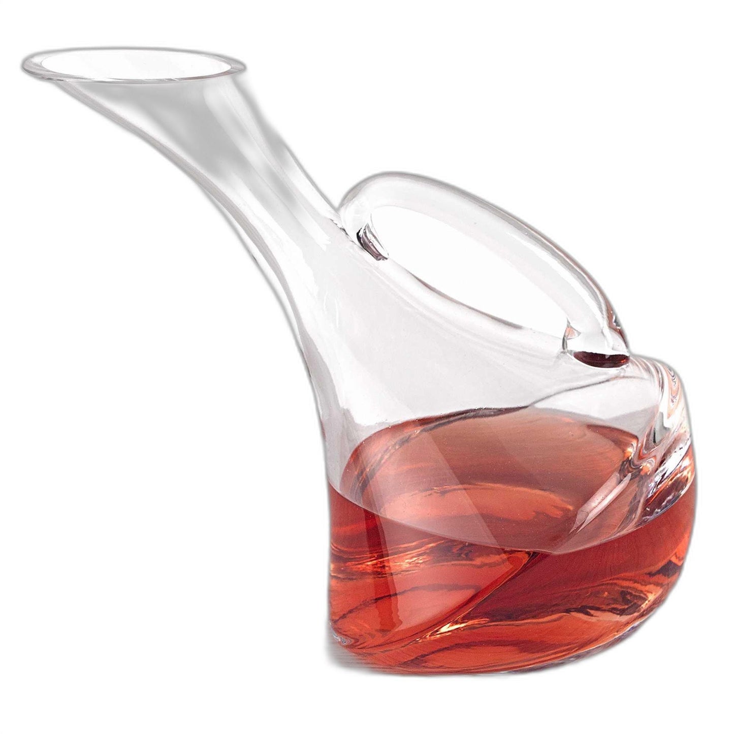 Mouth Blown Glass Wine Carafe 32 Oz - FurniFindUSA