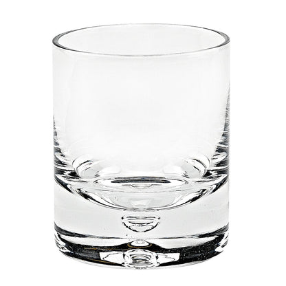 Set of Four Clear Crystal Rocks Old Fashion Glasses HomeRoots