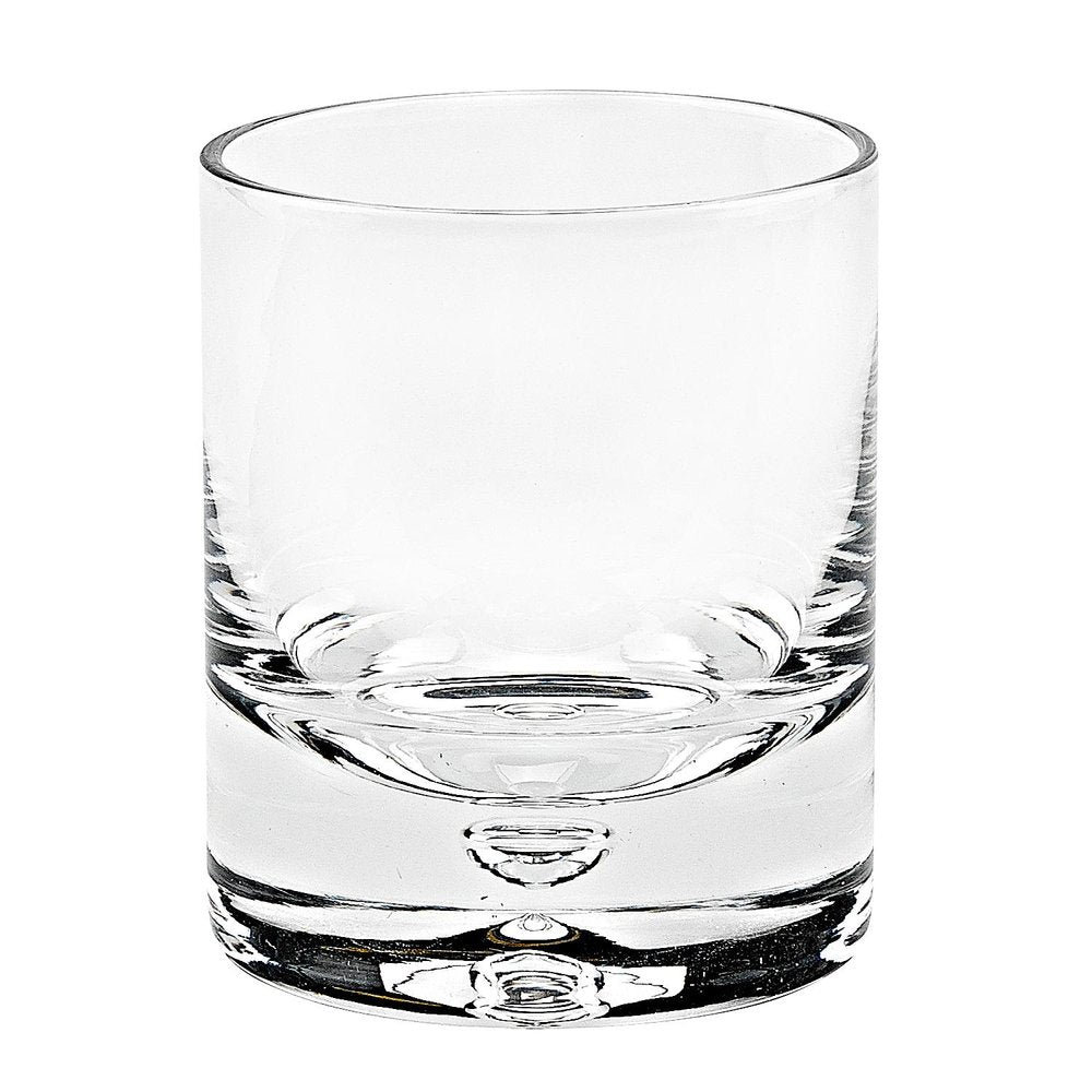Set of Four Clear Crystal Rocks Old Fashion Glasses HomeRoots