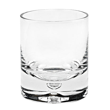 Set of Four Clear Crystal Rocks Old Fashion Glasses HomeRoots