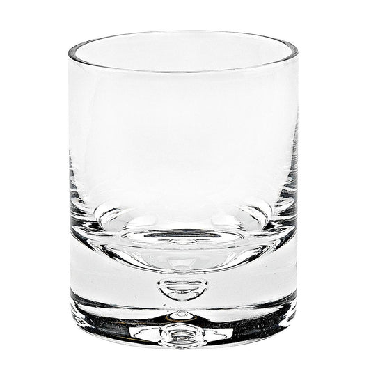 Set of Four Clear Crystal Rocks Old Fashion Glasses HomeRoots
