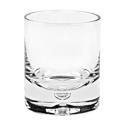 Set of Four Clear Crystal Rocks Old Fashion Glasses HomeRoots