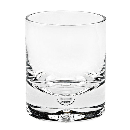 Set of Four Clear Crystal Rocks Old Fashion Glasses HomeRoots