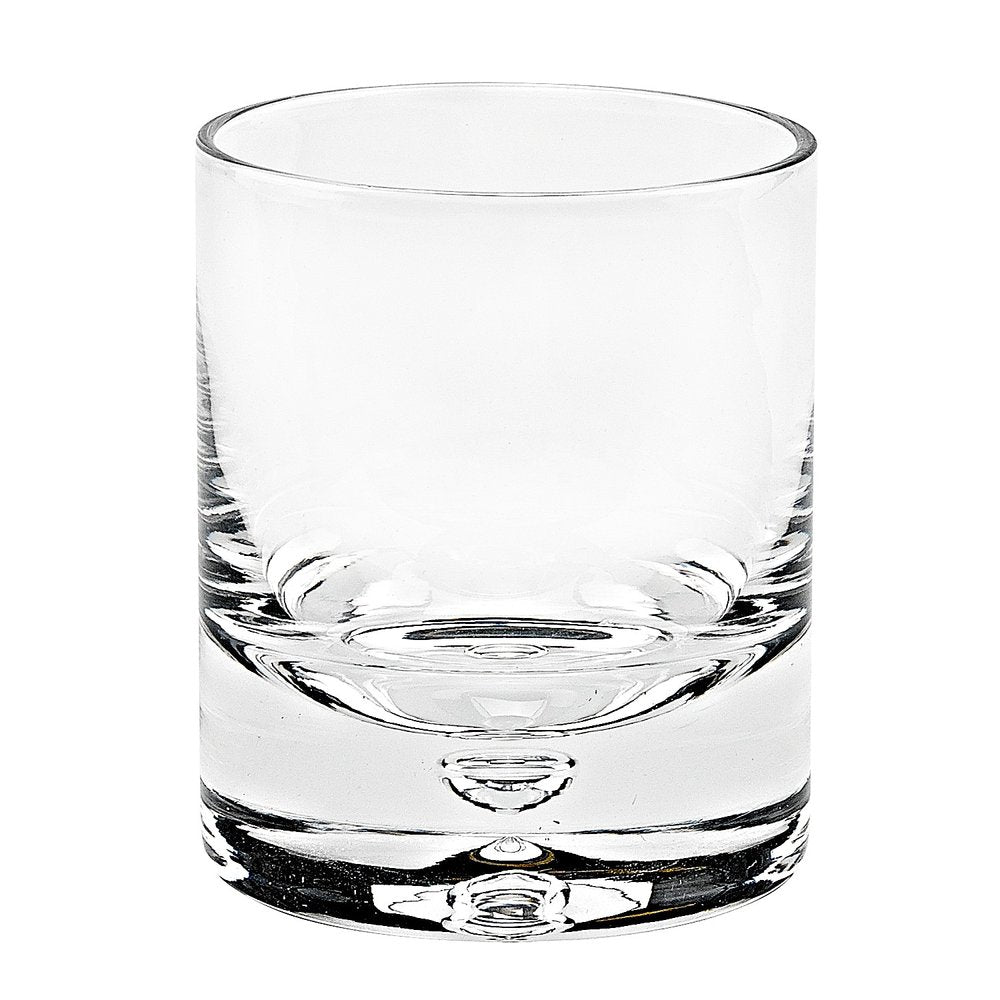 Set of Four Clear Crystal Rocks Old Fashion Glasses HomeRoots