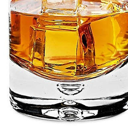 4 Pc Set Single Old Fashioned Lead Free Crystal Scotch Glass 6 Oz - FurniFindUSA