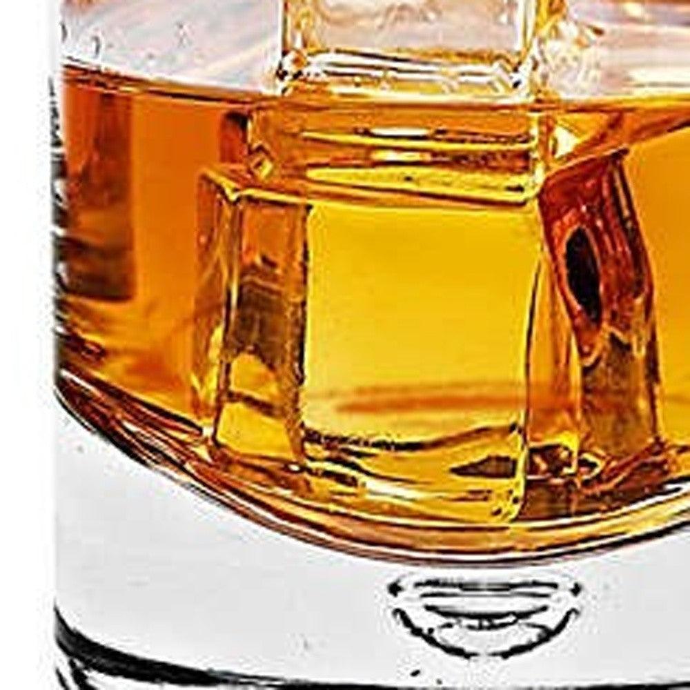 4 Pc Set Single Old Fashioned Lead Free Crystal Scotch Glass 6 Oz - FurniFindUSA
