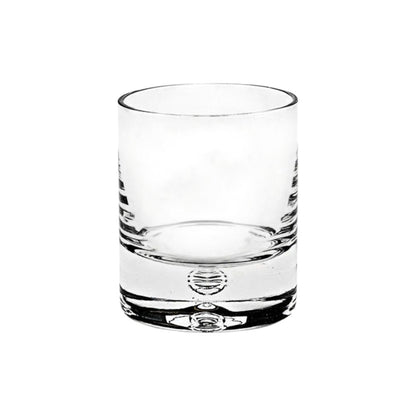 Set of Four Clear Crystal Rocks Old Fashion Glasses HomeRoots