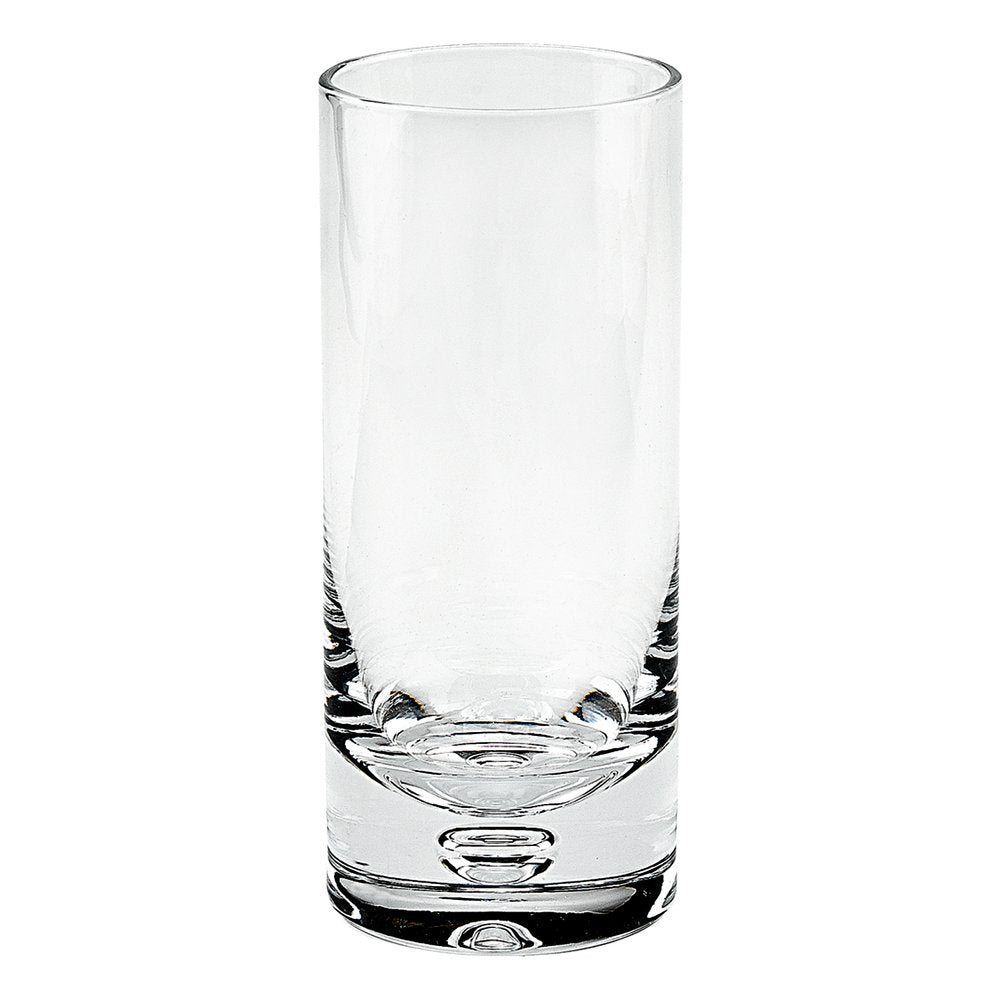 Set of Four Clear Mouth Blown Crystal Highball Glasses HomeRoots