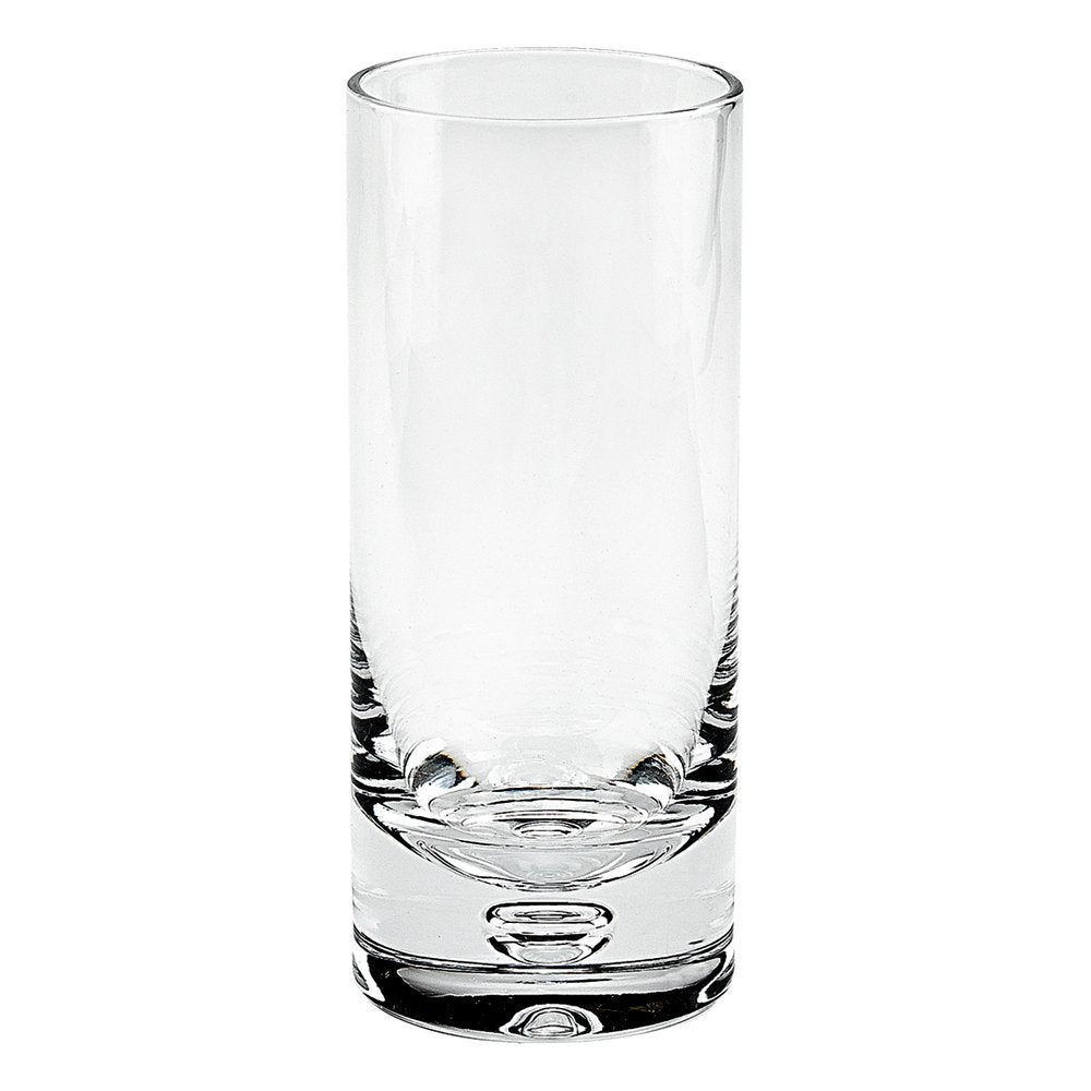 Set of Four Clear Mouth Blown Crystal Highball Glasses HomeRoots