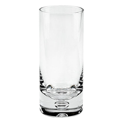 Set of Four Clear Mouth Blown Crystal Highball Glasses HomeRoots