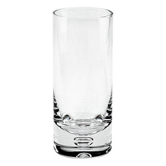 Set of Four Clear Mouth Blown Crystal Highball Glasses HomeRoots