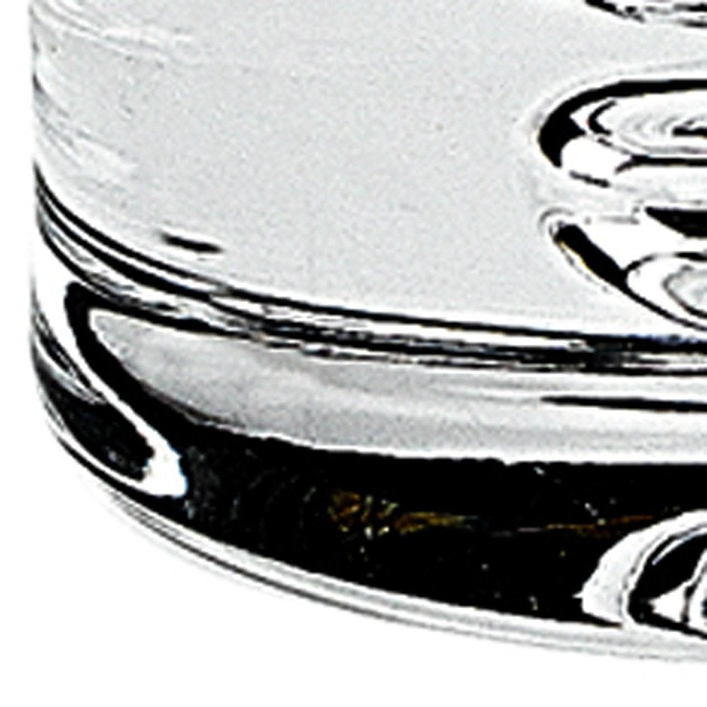 Set of Four Clear Mouth Blown Crystal Highball Glasses HomeRoots