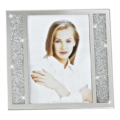 5 X 7 Silver Crystalized Picture Frame
