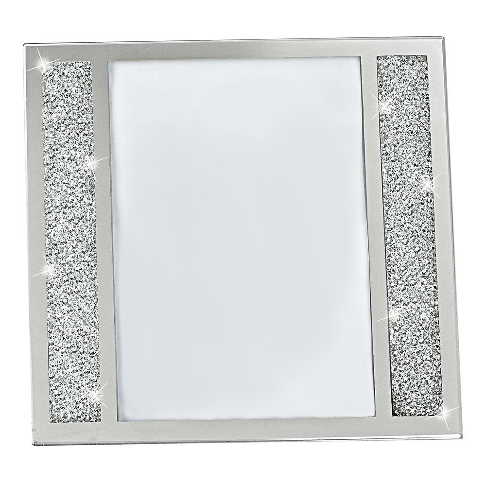 5" x 7" Silver Crystal Tabletop Picture Frame HomeRoots