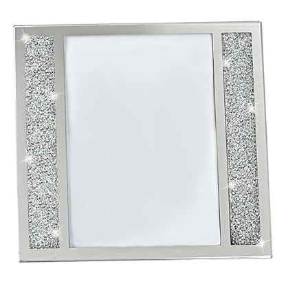 5" x 7" Silver Crystal Tabletop Picture Frame HomeRoots